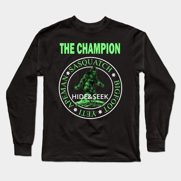 The Champion Sasquatch Long Sleeve T-Shirt by Alienware